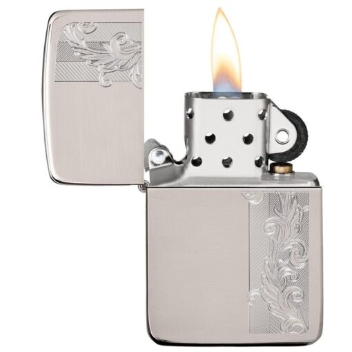 Zippo 1941 Replica Sterling Silver Herringbone Filigree Design - 49558 - Hình ảnh 6