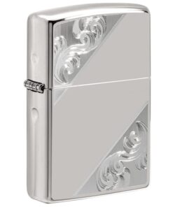 Zippo Sterling Silver Diagonal Filigree Design - 49479