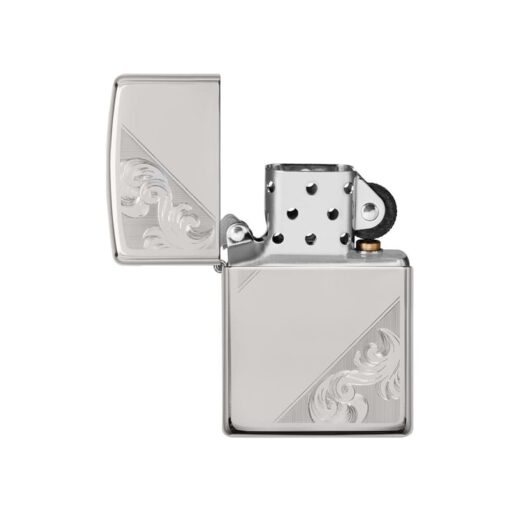 Zippo Sterling Silver Diagonal Filigree Design - 49479 - Hình ảnh 2