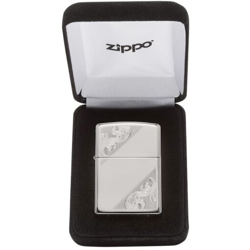 Zippo Sterling Silver Diagonal Filigree Design - 49479 - Hình ảnh 10