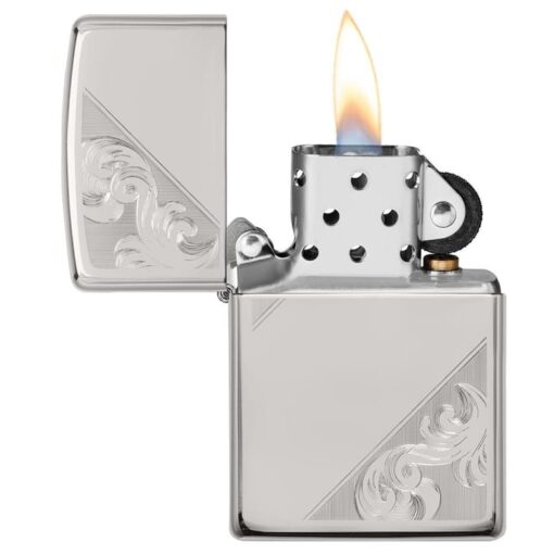 Zippo Sterling Silver Diagonal Filigree Design - 49479 - Hình ảnh 7
