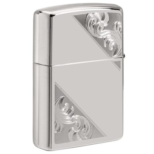 Zippo Sterling Silver Diagonal Filigree Design - 49479 - Hình ảnh 3