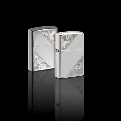 Zippo Sterling Silver Diagonal Filigree Design - 49479 - Hình ảnh 9