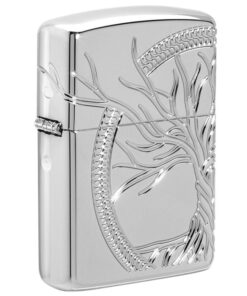 Zippo Armor Sterling Silver Tree of Life Design - 49552