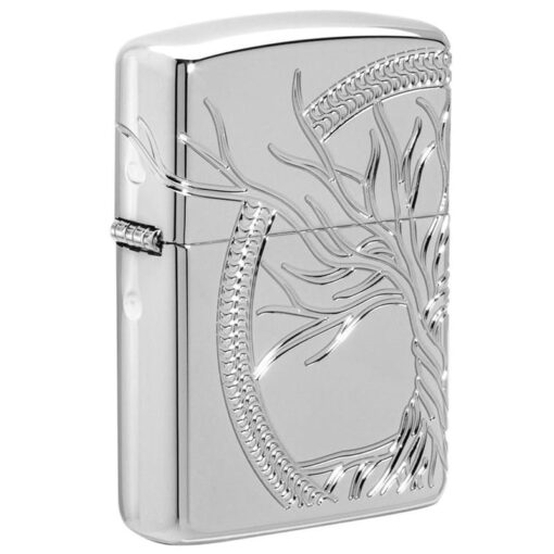Zippo Armor Sterling Silver Tree of Life Design - 49552