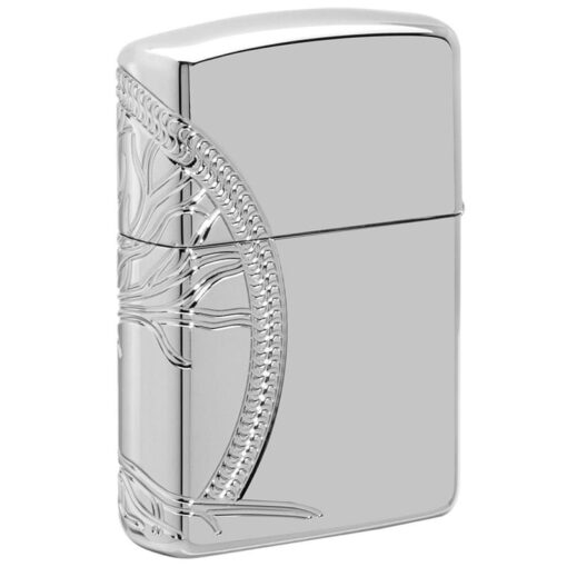 Zippo Armor Sterling Silver Tree of Life Design - 49552 - Hình ảnh 3