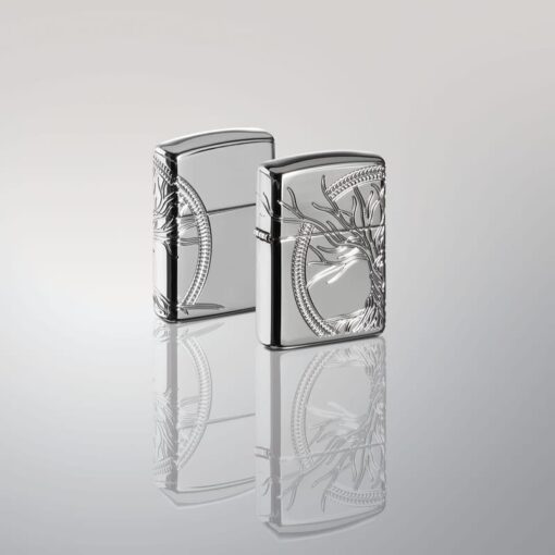Zippo Armor Sterling Silver Tree of Life Design - 49552 - Hình ảnh 12