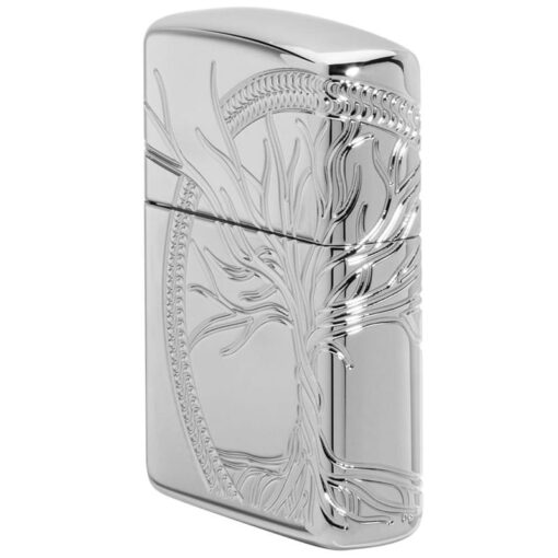 Zippo Armor Sterling Silver Tree of Life Design - 49552 - Hình ảnh 6