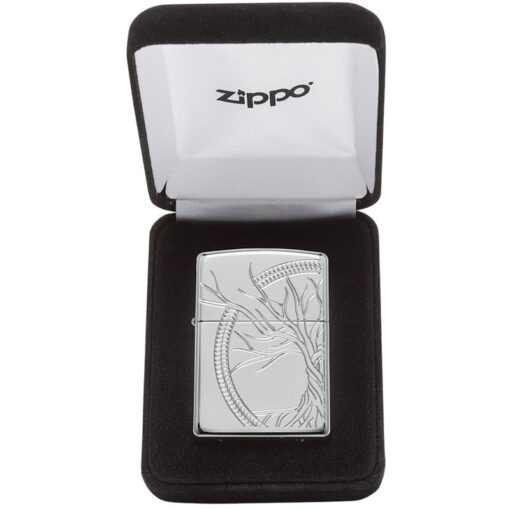 Zippo Armor Sterling Silver Tree of Life Design - 49552 - Hình ảnh 11