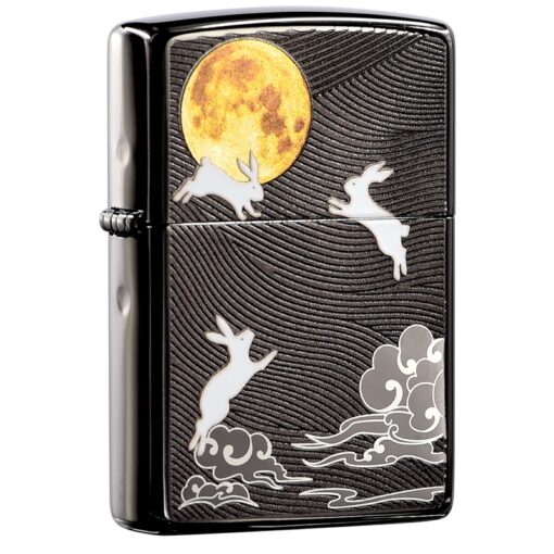 Zippo Limited Edition Mid Autumn Pattern Festival Moon and Rabbits Design - CZA-2-27