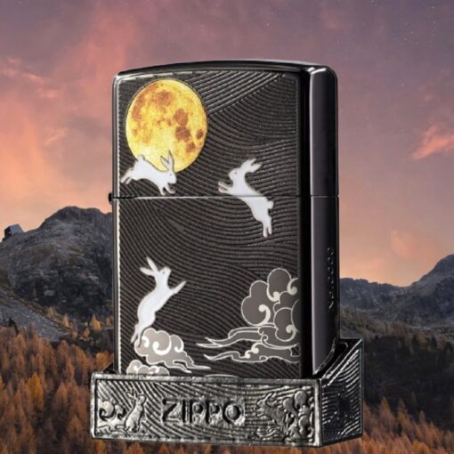 Zippo Limited Edition Mid Autumn Pattern Festival Moon and Rabbits Design - CZA-2-27 - Hình ảnh 5